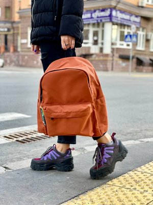 Оранжевый текстильный рюкзак Uniqlo 5039 фото