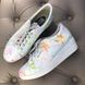 Светлые кроссовки с цветочным принтом Ruco Line 1501 фото 1