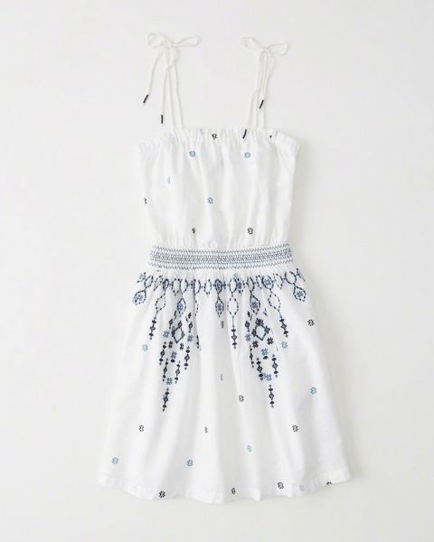 Біла сукня з вишивкою Abercrombie & Fitch 2724 фото