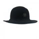 Вовняний чорний капелюх-слауч 879 фото 2