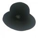 Вовняний чорний капелюх-слауч 879 фото 1