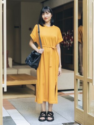 Платье Uniqlo U оранжевое из серии AIRism 6123 фото
