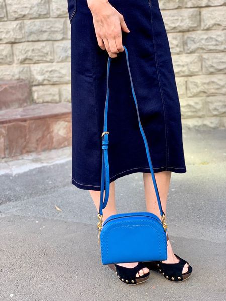 Синя сумочка з сап'янової шкіри Marc Jacobs 4032 фото