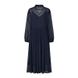 Платье Uniqlo:C темно-синее Chiffon Pleated Long-Sleeve Dress 650311 фото 3