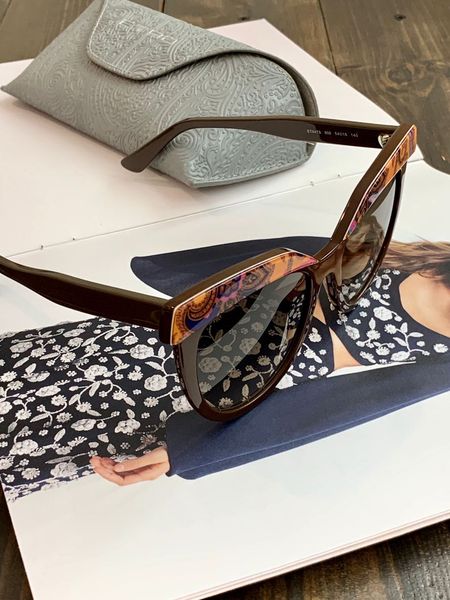 Солнцезащитные очки Etro коричневые Cat Eye 4551 фото