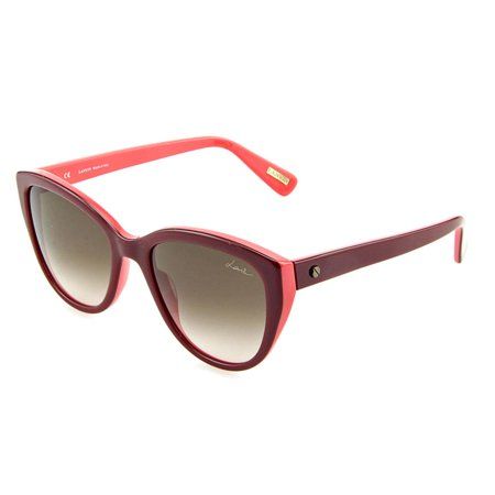 Солнцезащитные очки Lanvin бордовые Cat eye 4490 фото