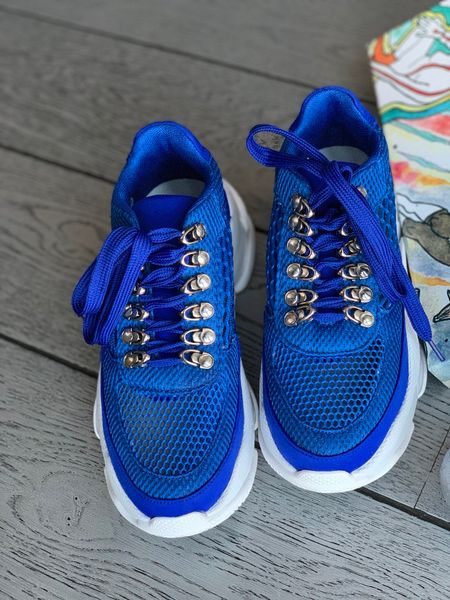 Синие кроссовки Jeffrey Campbell 1425 фото
