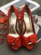 Червоні шовкові туфлі Pelle Moda 1134 фото 2