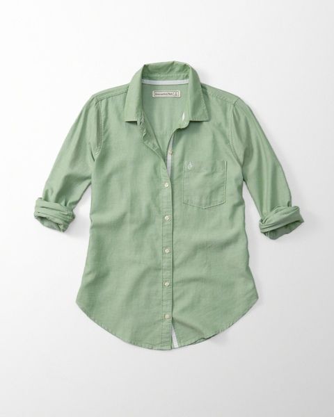 Зеленая рубашка Abercrombie & Fitch 2298 фото