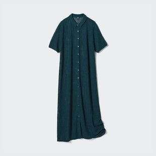 Сукня Uniqlo темно-зелена Lace Knit Dress 7325 фото
