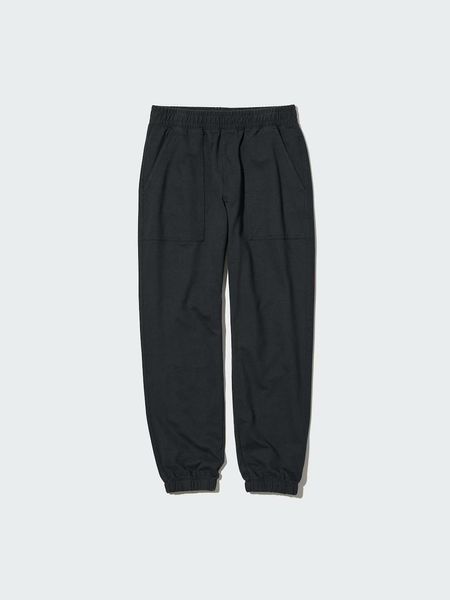 Джоггери Uniqlo темно-сині Washed Jersey Jogger Pants  67121 фото