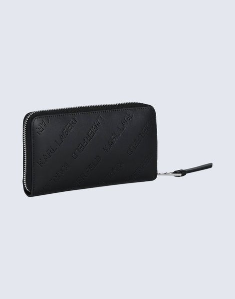 Гаманець Karl Lagerfeld чорний K/Punched Continental Wallet 6935 фото
