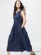Сукня Uniqlo темно-синя Cotton Gathered Dress (Sleeveless, Printed) 7918 фото 1