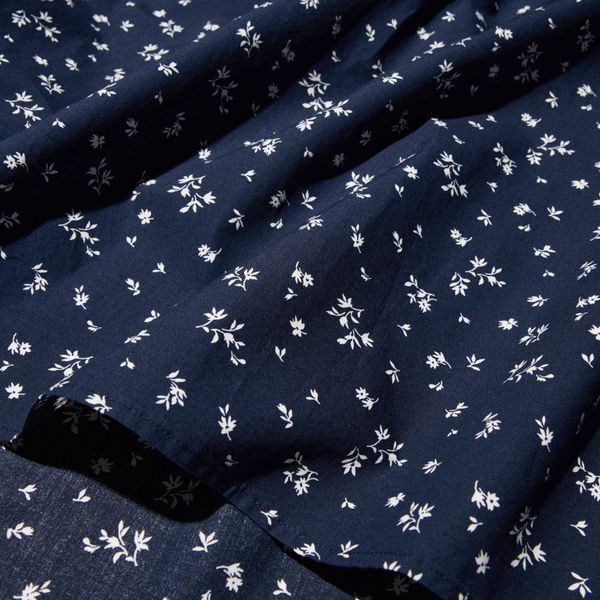 Сукня Uniqlo темно-синя Cotton Gathered Dress (Sleeveless, Printed) 7918 фото