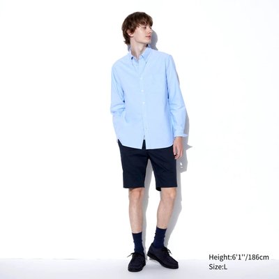 Шорти Uniqlo темно-синi Stretch Slim-Fit Shorts 6653 фото
