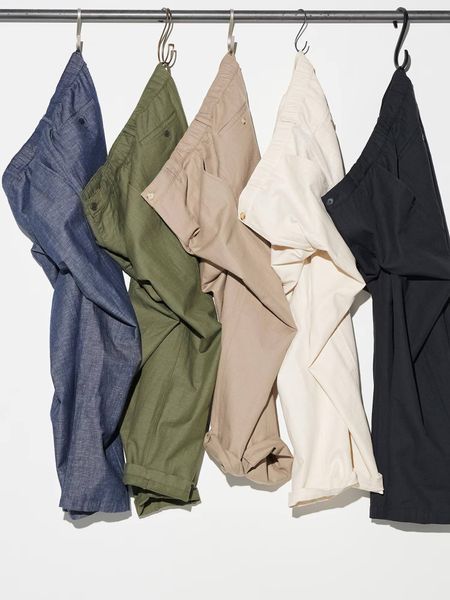 Брюки Uniqlo сині Linen Blend Relaxed Trousers 7759 фото