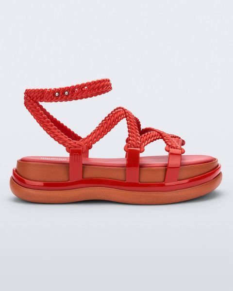 Босонiжки Melissa червонi на платформе Buzios 7283 фото