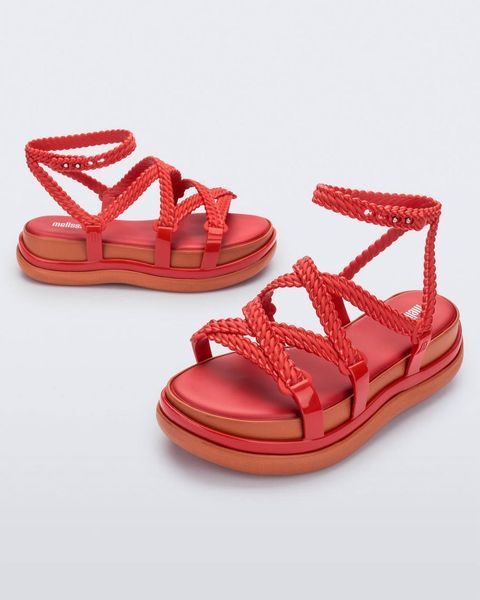 Босонiжки Melissa червонi на платформе Buzios 7283 фото