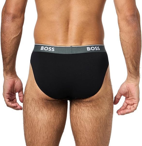 Набор трусов BOSS (3 шт) Bold Logo Solid Briefs 8452 фото