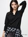Свитер - поло Uniqlo черный Merino Polo Sweater 8022 фото 1