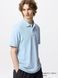 Футболка-поло Uniqlo голубая AIRism Cotton Piqu&eacute; Polo Shirt 7891 фото 1