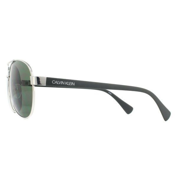 Солнцезащитные очки&nbsp;Calvin Klein темно-зеленые Aviator Sunglasses  7454 фото