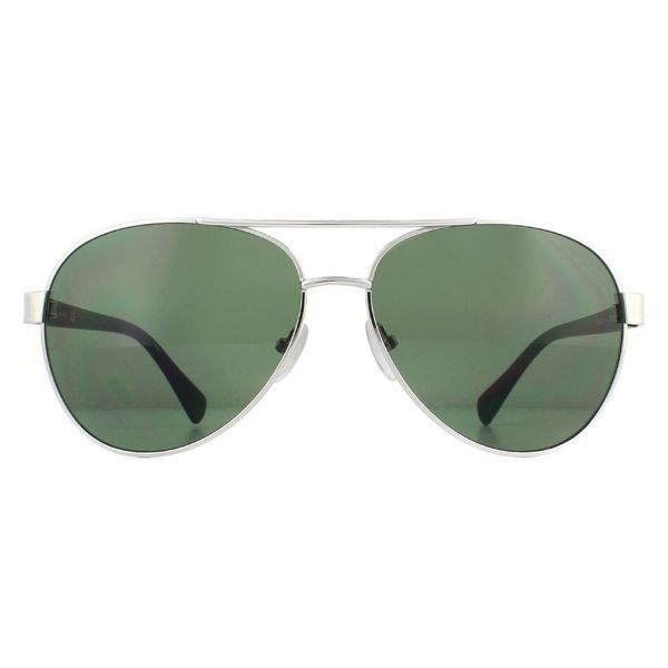 Солнцезащитные очки&nbsp;Calvin Klein темно-зеленые Aviator Sunglasses  7454 фото