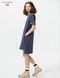 Платье  Uniqlo+JW Anderson синее Oversized Bi Colour T Dress 8500 фото 1