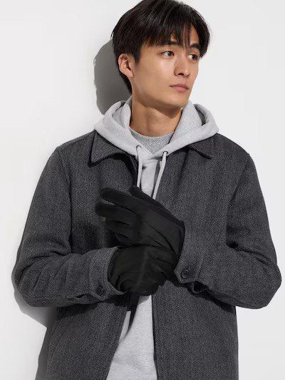 Перчатки Uniqlo черные из серии Heattech 7245 фото