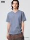 Футболка Uniqlo U голубая V-Neck T-Shirt 84141 фото 1