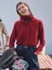 Гольф Uniqlo бордовий 100% Merino Ribbed Turtleneck Jumper 78601 фото 2