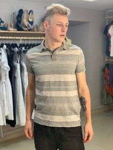 Сіра футболка-поло Calvin Klein 2035 фото