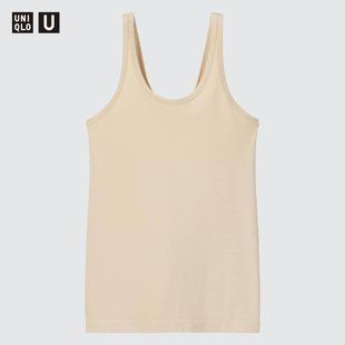 Майка Uniqlo бежевая із серії U 6184 фото