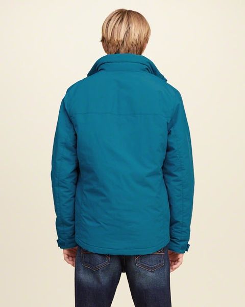 Блакитна куртка Hollister "all-weather" 2186 фото