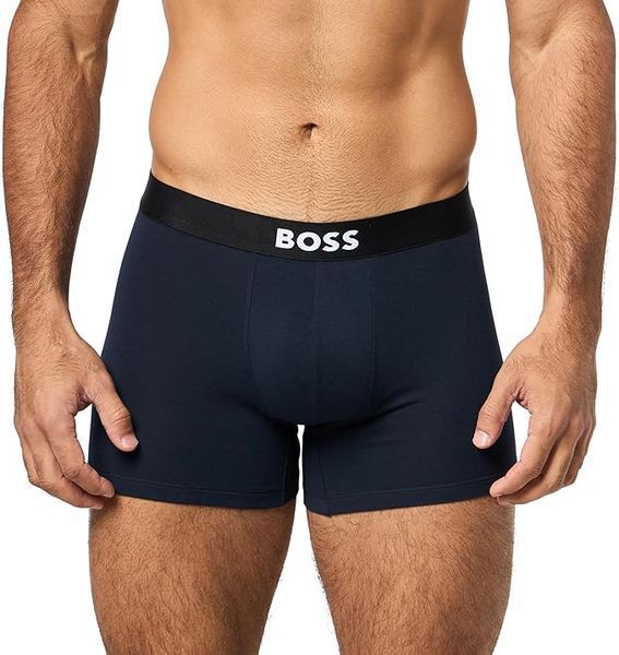 Набор трусов BOSS (3 шт) Bold Logo Smooth Boxer Briefs 8453 фото