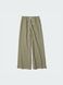 Брюки Uniqlo оливкові Linen Blend Easy Trousers (Stripe) 8056 фото 2