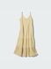 Платье Uniqlo бежевое Crinkle Cotton Camisole Dress  73591 фото 3