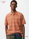 Футболка-поло Uniqlo+JW Anderson оранжевая DRY Piqu&eacute; Polo Shirt (Multi Striped) 8614 фото 1