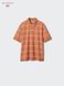 Футболка-поло Uniqlo+JW Anderson оранжевая DRY Piqu&eacute; Polo Shirt (Multi Striped) 8614 фото 4