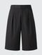 Шорты Uniqlo черныеPleated Wide Shorts 8368 фото 3