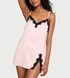 Пiжама пеньюар Victoria&rsquo;s Secret рожева Tease Satin Lace-Trim Mini Slip Dress  8074 фото 1