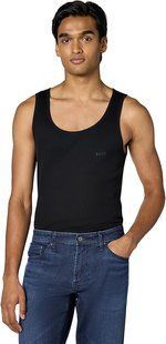 Набор маек BOSS (3 шт) черных Rib Classic Tank Top 8455 фото
