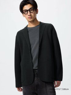 Жакет Uniqlo чорний Milano Ribbed Jacket 85021 фото