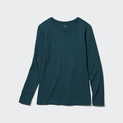 Лонгслив Uniqlo бирюзовый из серии Heattech (extra warm) 6761 фото