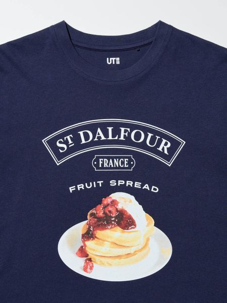 Футболка Uniqlo синяя The Brands Food UT Graphic T-Shirt 78611 фото
