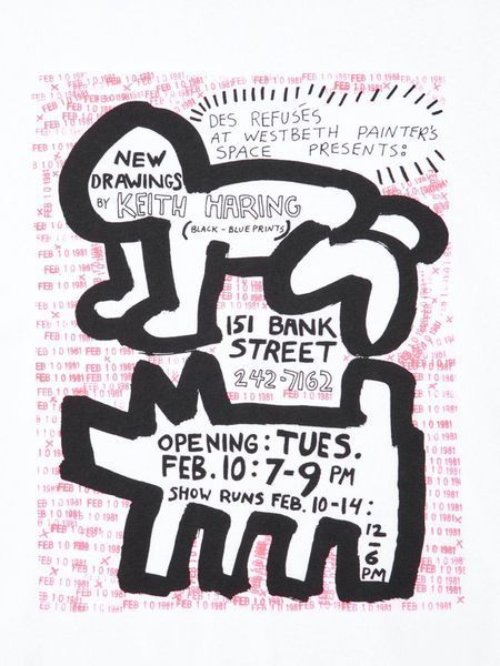 Футболка Uniqlo біла NY POP ART Keith Haring UT Graphic T-Shirt 7927 фото