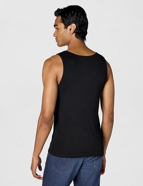 Набор маек BOSS (3 шт) черных Rib Classic Tank Top 8455 фото