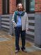 Джемпер Uniqlo голубой Souffl&eacute; Yarn Crew Neck Jumper 80831 фото 4