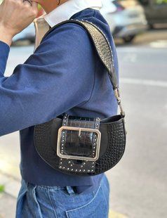 Сумка-багет Dsquared2 чорна  8328 фото