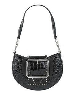 Сумка-багет Dsquared2 черная 8328 фото
